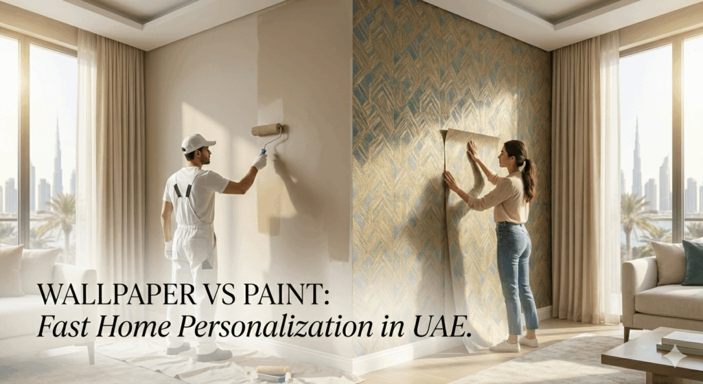 wallpaper vs painting in uae